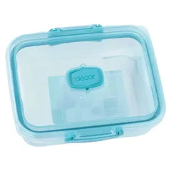 Decor Go Click & Stack Lunch Box (800 ml, Assorted Colors)