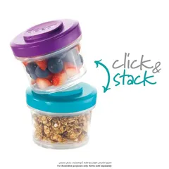 Decor Go Click & Stack Snack Tub Set (150 ml, 2 Pc.)