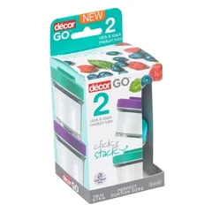 Decor Go Click & Stack Snack Tub Set (150 ml, 2 Pc.)