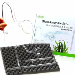 Tzong Glass Inflow & Outflow Pipe Set (12 mm, 2 Pc.)