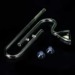 Tzong Glass Inflow & Outflow Pipe Set (12 mm, 2 Pc.)