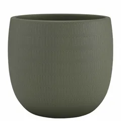 Artevasi Aura Ceramic Pot (29 cm, Olive Green)