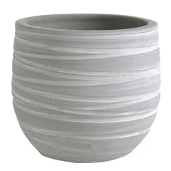 Artevasi Doris Ceramic Pot (16 cm, Gray)