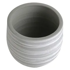 Artevasi Doris Ceramic Pot (16 cm, Gray)
