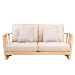 Westland 2-Seater Acacia Wood Sofa Living Accent (184.4 x 91.1 x 65 cm)