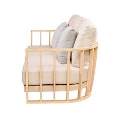 Westland 2-Seater Acacia Wood Sofa Living Accent (184.4 x 91.1 x 65 cm)