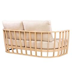Westland 2-Seater Acacia Wood Sofa Living Accent (184.4 x 91.1 x 65 cm)