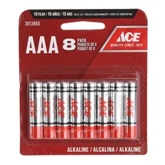 ACE AAA Alkaline Battery Pack (8 Pc.)