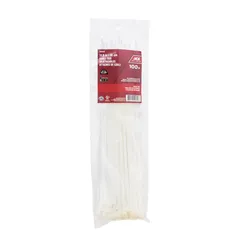 ACE Polypropylene Cable Tie Pack (30 cm, 100 Pc., White)