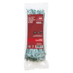 ACE Polypropylene Cable Tie Pack (Green, 20.31 cm, 100 Pc.)