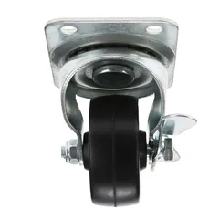 Ace Swivel Soft Rubber Medium Duty Caster W/Brake (6.3 cm)