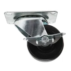 Ace Swivel Soft Rubber Industrial Use Caster Plate W/Brake (7.62 cm)