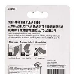 Ace Clear Round Self-Adhesive Protective Vinyl Pads (1 cm)