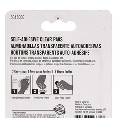 Ace Clear Round Self-Adhesive Protective Vinyl Pads (1.3 cm)