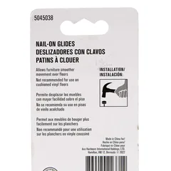 Ace Plastic Base Non-Slip Nail On Glides (2.22 cm)
