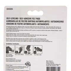 Ace Self Leveling Round Self-Adhesive Protective Felt Pads (2.54 cm)