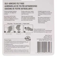Ace Square Self-Adhesive Protective Felt Pads (1.905 cm, Brown)