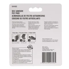 Ace Round Self-Adhesive Protective Felt Pads (2.54 cm, Beige)