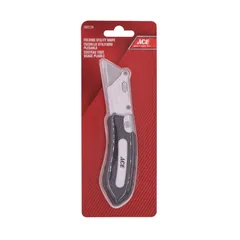 Ace Folding Zinc Alloy Utility Knife (1.9 x 23.5 x 9.7 cm)