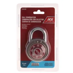 ACE Combination Padlock (50 mm, Red)