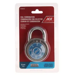 ACE Combination Padlock (50 mm, Blue)