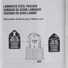 ACE Laminated Steel Warded Padlock (40 mm)