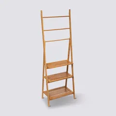 5Five Bamboo Towel Rack Shelf (53.2 x 32.4 x 152 cm)