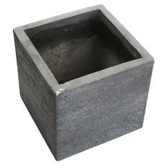 Mega Collections Fiber Clay Square Utah Cubi Plant Pot (27 x 27 x 28 cm)