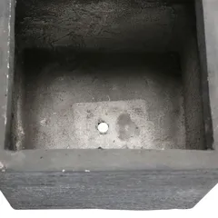 Mega Collections Fiber Clay Square Utah Cubi Plant Pot (27 x 27 x 28 cm)