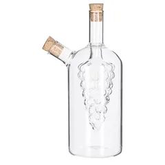 5Five Glass Grape-Designed Oil Vinegar Bottle (10 x 18 cm)