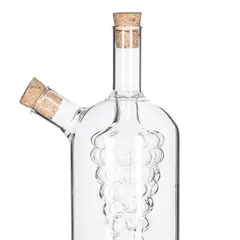 5Five Glass Grape-Designed Oil Vinegar Bottle (10 x 18 cm)