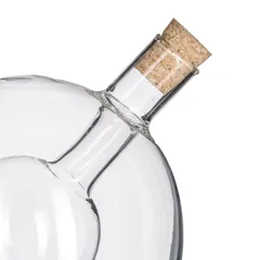 قارورة خل وزيت زجاجية على شكل كرة 5 فايف (14 × 10.5 × 11.5 سم)