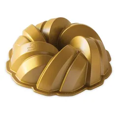 Nordic Ware 75th Anniversary Braided Bundt Pan (26.9 x 26.9 x 10.2 cm, Gold)