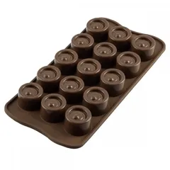 Silikomart Easy Choco Vertigo Silicone Mould (15 Cavities, 150 ml)