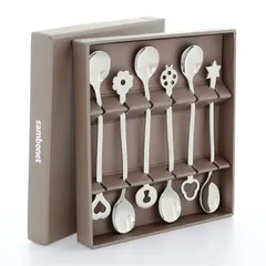 Sambonet Portafortuna Stainless Steel Dessert Spoon Set (6 Pc.)