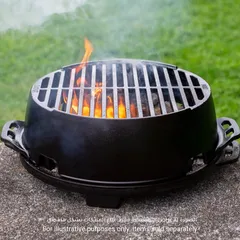 Lodge Round Cast Iron Kickoff Grill 12 (39.52 x 36.83 x 17.93 cm)