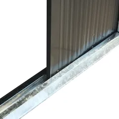 GoodHome Metal Apex Shed W/Double Sliding Door (3.24 x 2.79 x 2.11 m)