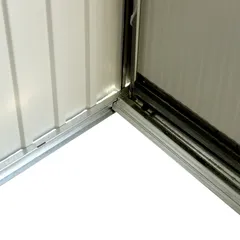 GoodHome Metal Monopent Shed W/Double Sliding Door (2.38 x 2.79 x 1.99 m)
