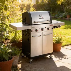 شواية غاز 3 شعلات مع مقصورة شعلة التحميص 468963021 شار برويل Tru-Infrared PRO (54 × 134 × 120.9 سم)