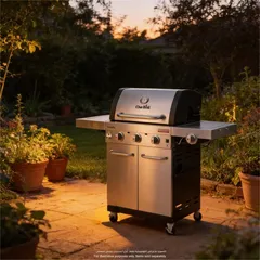 شواية غاز 3 شعلات مع مقصورة شعلة التحميص 468963021 شار برويل Tru-Infrared PRO (54 × 134 × 120.9 سم)