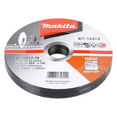 Makita MT Corded Angle Grinder W/Slide Switch, M9510B-PR (850 W, 115 mm) + Cutting Disc Set (10 Pc.)