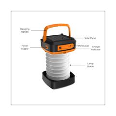 SR Portables Solar LED Mobile Camping Light, SRSOLLMP (3 W)