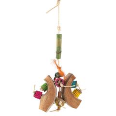 Coollapet Back-To-Back Play Bird Toy (14 x 2 x 10 cm)