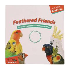 Coollapet Back-To-Back Play Bird Toy (14 x 2 x 10 cm)