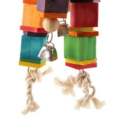 Coollapet Large Wood Wind Chime Bird Toy (11 x 3 x 8 cm)