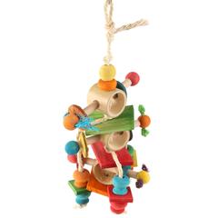 Coollapet Bamboo Cinnamon Roll Bird Toy (11 x 3 x 8 cm)