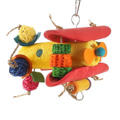 Coollapet Bamboo Airplane Bird Toy (11 x 3 x 8 cm)