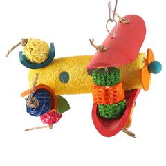 Coollapet Bamboo Airplane Bird Toy (11 x 3 x 8 cm)