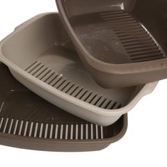 Miso Cat Litter Tray (52 x 39 x 39 cm, Brown)