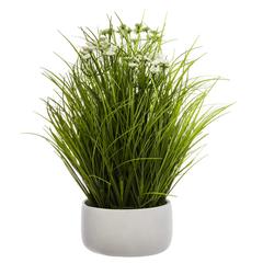 Atmosphera Artificial Grass Bunch W/Plastic Pot (46.5 cm)